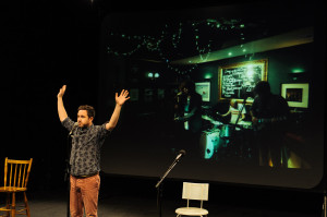 Novelist and playwright, Alan Bissett, regales the audience with tales of his epic tour of the Highlands earlier this year.