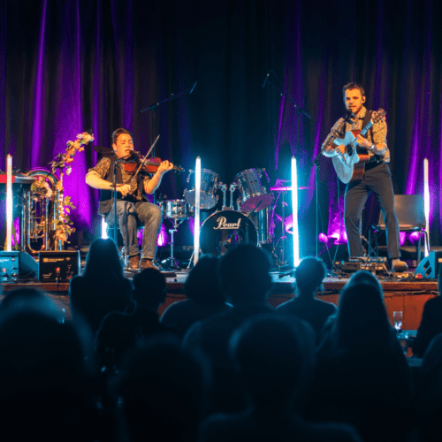 Arthur Coates and Kerran Cotterell at The Gathering